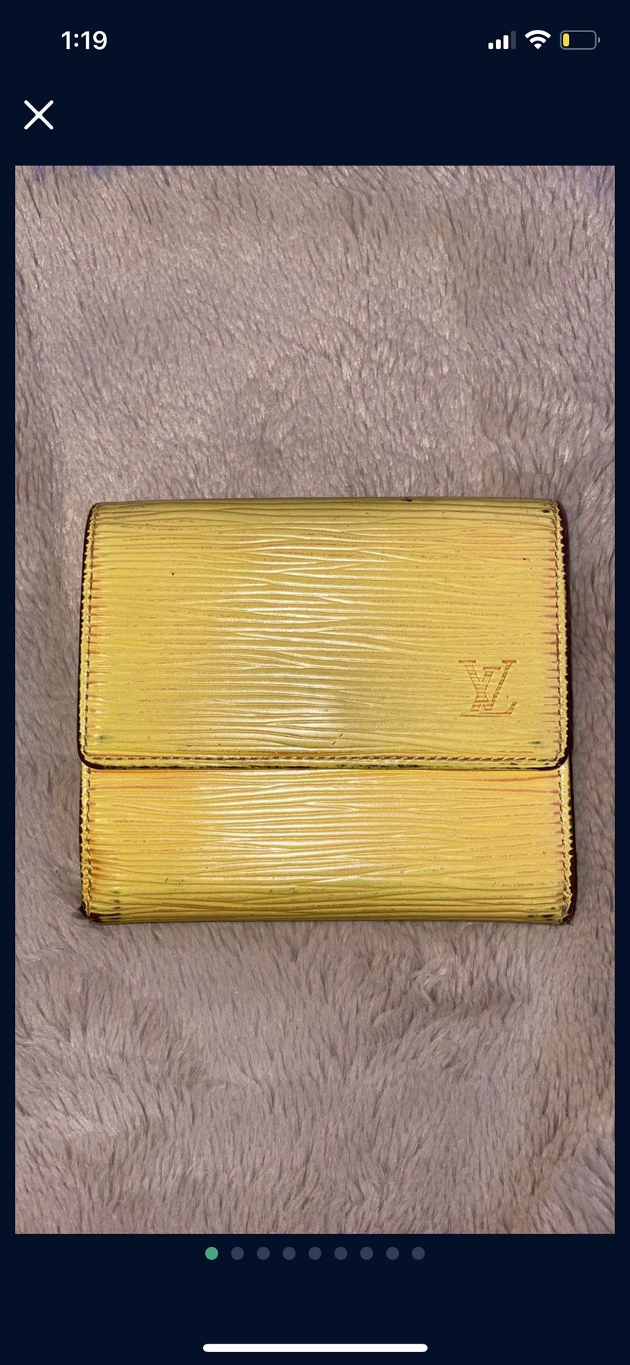 Louis Vuitton Yellow Epi Wallet