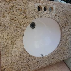 24 inches bathroom granite vanity