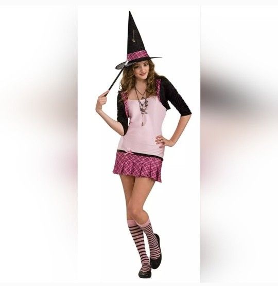 Charm School Witch Drama Queen Teenage Halloween Costume Tween sz Small 0-2, new in package 