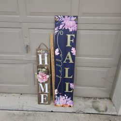 2. DECOR SIGNS. ONE NEW $10  EACH