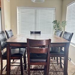 6 Chair High Dining Set