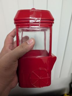 Glass popcorn machine canister