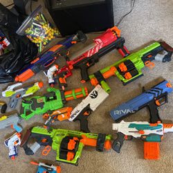 15+ Nerf Guns & Bullets 