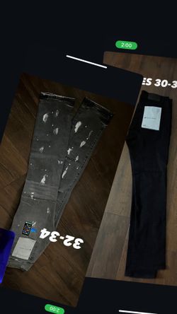 purple jeans black ones left size 32