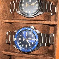 2 Seiko 5 Sports Automatic Watches Like New Condition Only 3 Months Old 