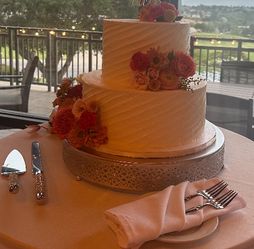 Matte Silver Cake Stand - 16”