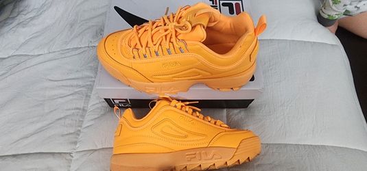 Orange Fila Sneakers 5.5y/7.5W