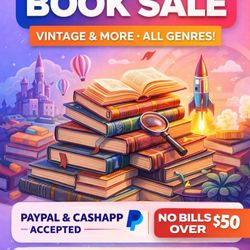 Vintage Book Sale Event Today! 