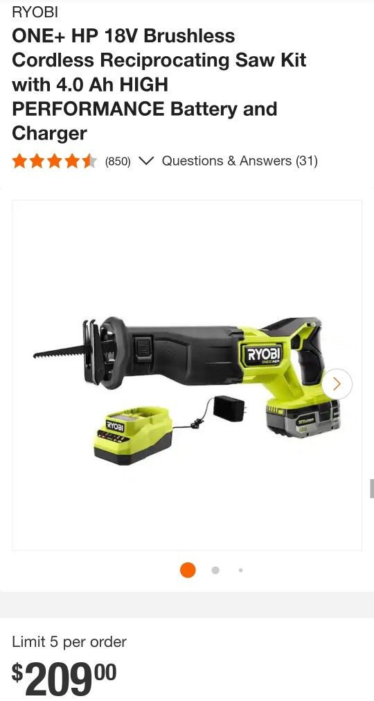 Cordless Reciprocating Saw Kit