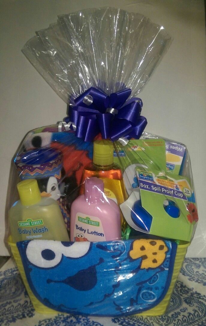 Sesame Street Cookie Monster Baby Shower Easter Basket