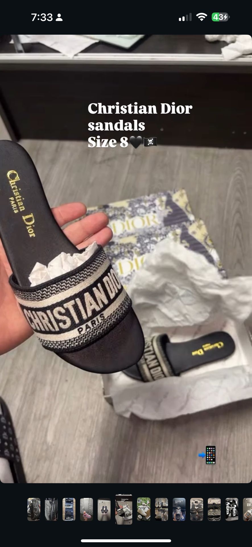 Christian Dior Women Sandlas