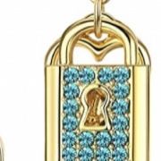 key lock belly rings