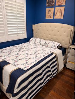Full size bed and frame