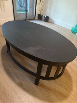 Black coffee table