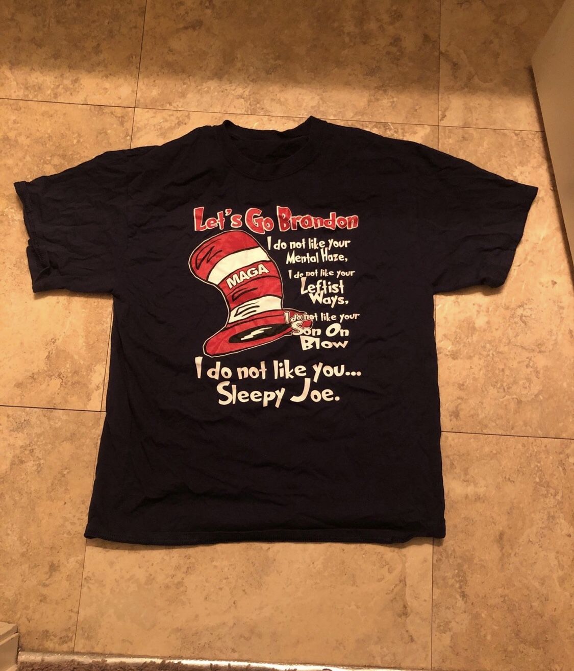 Let’s Go Brandon Political Shirt Size Men’s Medium