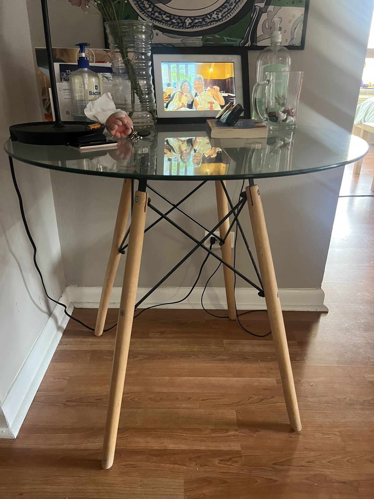 glass table