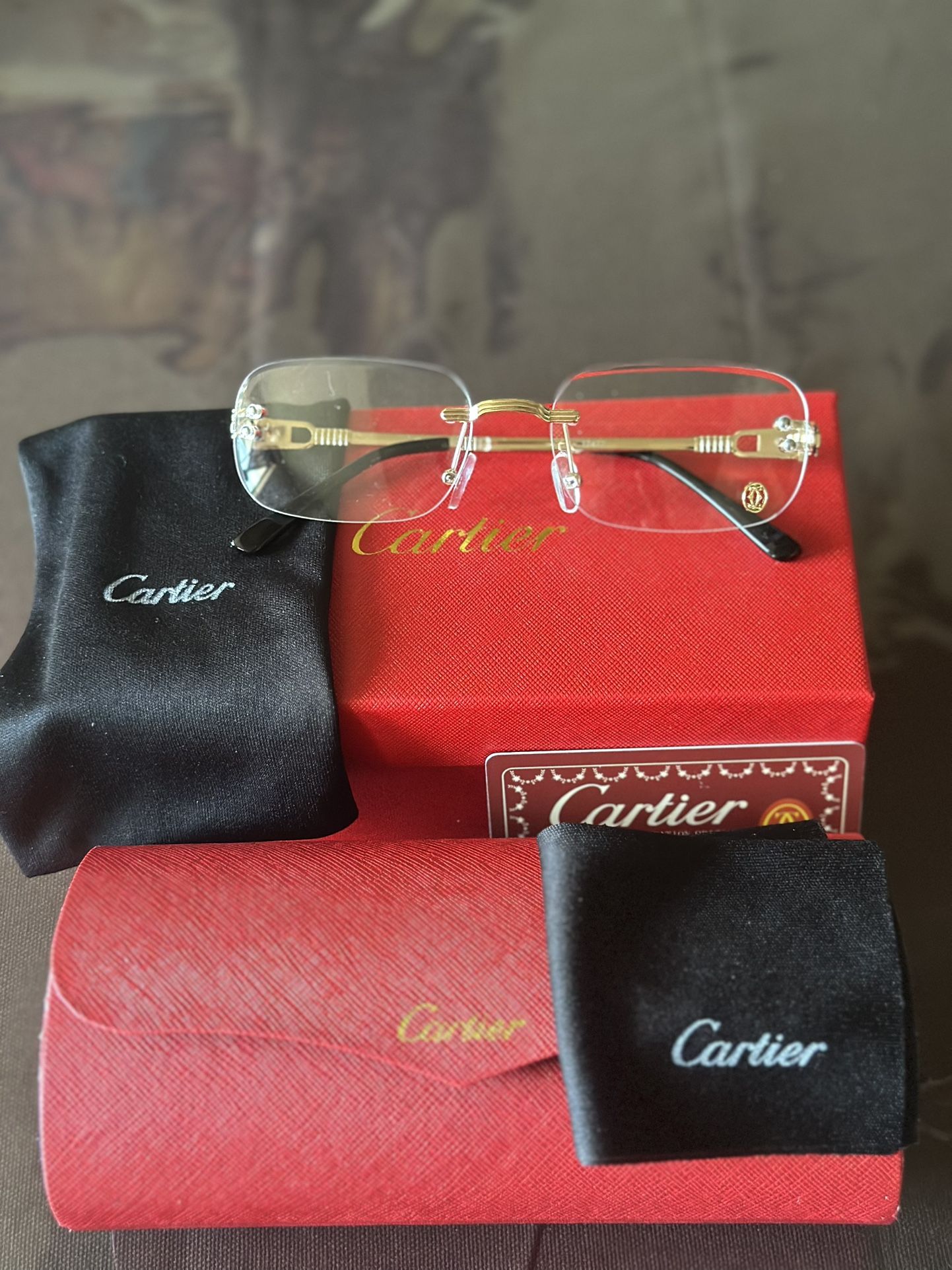 Cartier. Rimless Sunglasses