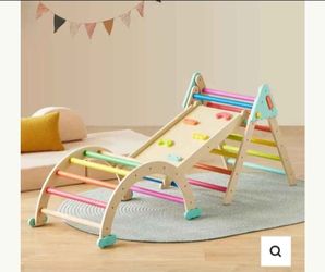 7-in-1 Rainbow Pikler Triangle Set