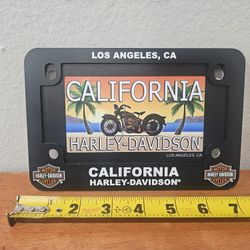 Harley California Los Angeles Dealer License Plate Frame w/ Paper Plate New