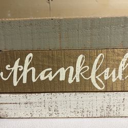 Thankful Wooden Sign 