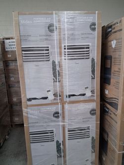 Back in stock. 5000BTU portable ac by media. Perfect for 1 bedroom. Brand new