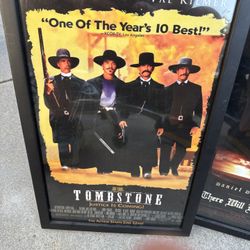 3 Frames Movie Posters. 12 X 18