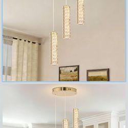 Brand New Dimmable Crystal  Pendant Light 