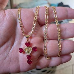 Virgin Mary Cross Necklace