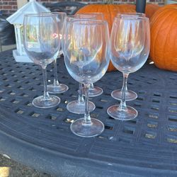 7 wine glasses