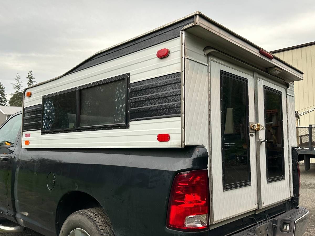 8’ Smith Built Camper Canopy For A 2009 Through 2023 Dodge Ram 1500 Stock #9156