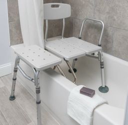Splash Defense Transfer Bench with Curtain Guard Protection