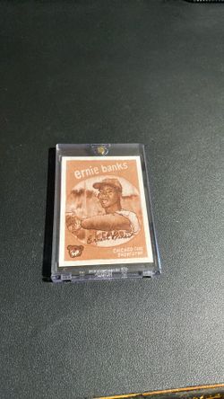 Shoebox Treasures Septia Ernie Banks
