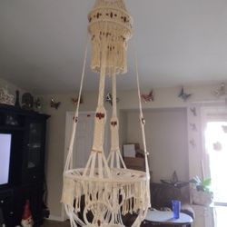 8ft Tall  2 Feet Wide Decorative Macrame Plant Holder $40
