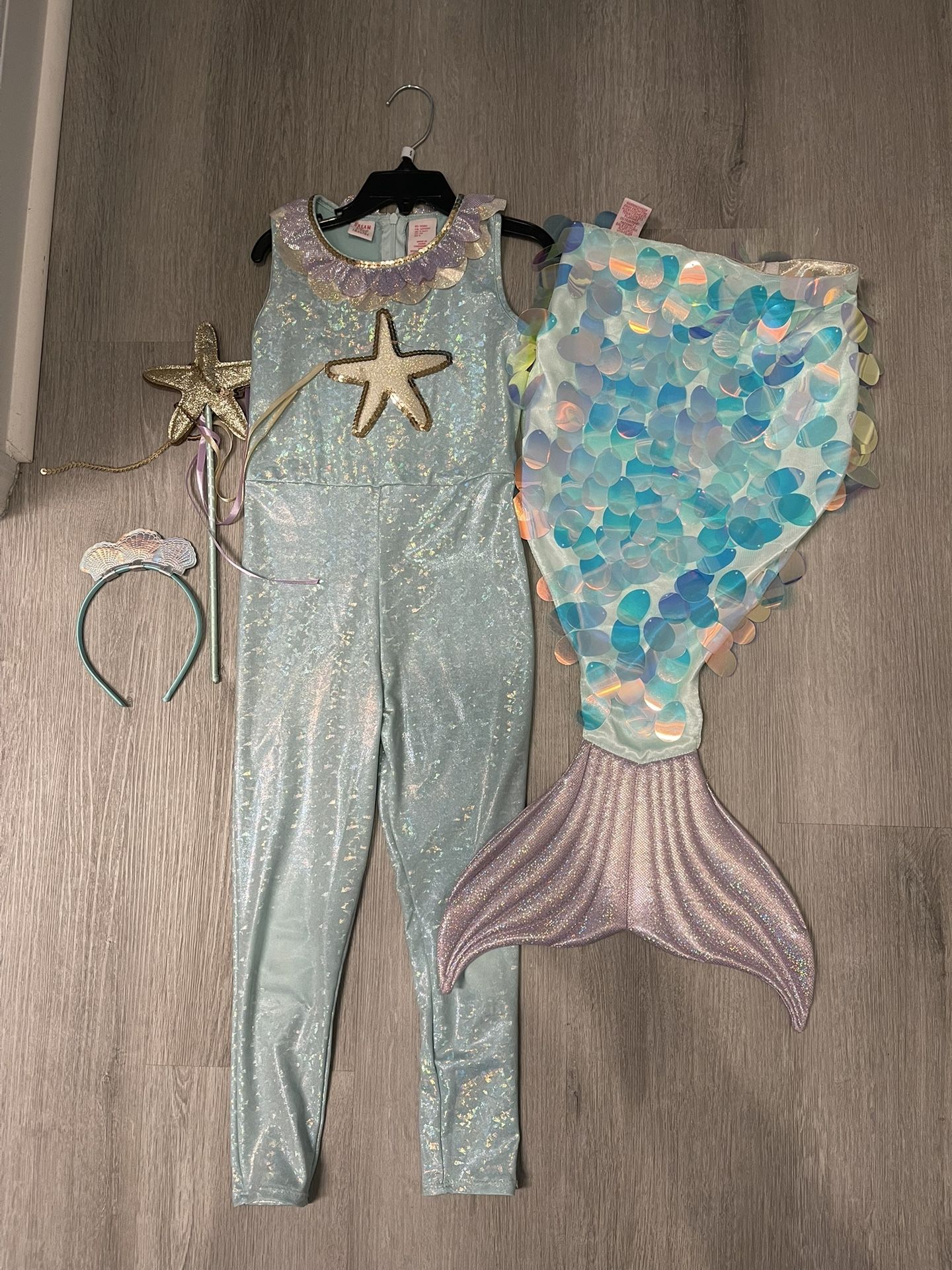 Girls Mermaid Dress Up Set Size 5/6