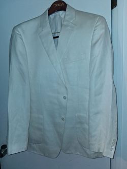 Ralph lauren white slim slip blazer