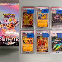 Pokemon Bulk PSA 10s And Seal Prismatic Booster Box
