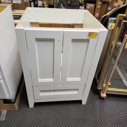 Home Decorators Collection
Ridge 24 in. W x 22 in. D x 34 in. H Bath Vanity Cabinet without Top in White