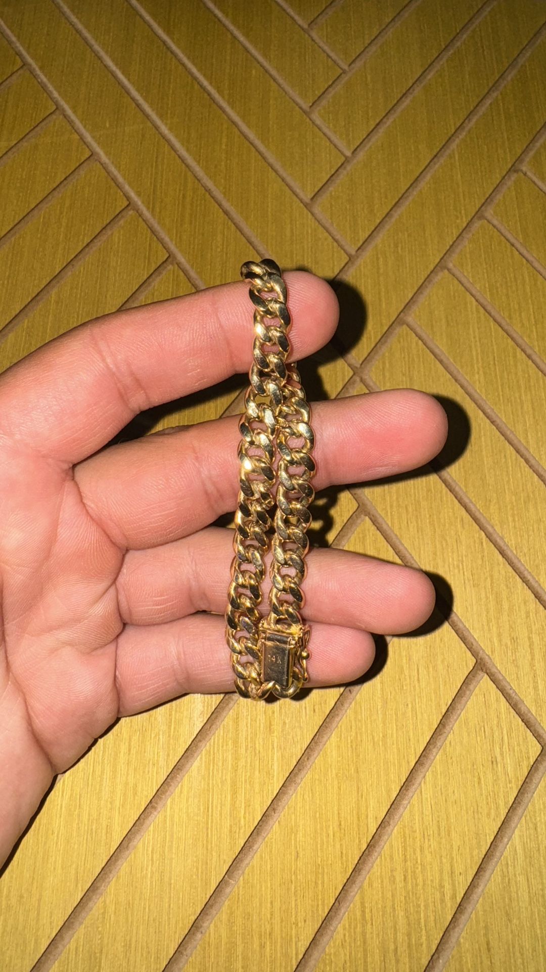 14k Gold Cuban Bracelet