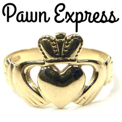 14K Claddagh Ring Made in Ireland 