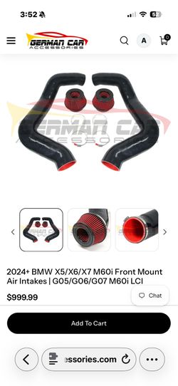 GCA Front Mount Intake – BMW X5/X6/X7 M60i (S68) – Like New