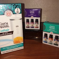 Brand NEW! 🆕    Guru Nanda - Salt Lamp-Essential Oil Diffuser w/ Essential Oils (((PENDING PICK UP TODAY 5-6pm)))