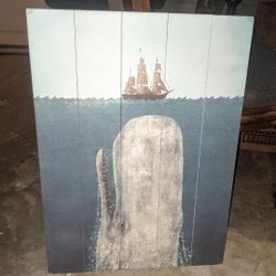 Nautical Painting Wall Decor Picture IN PERFECT CONDITION 