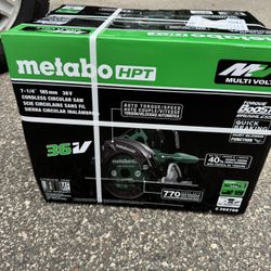 Metabo HPT 36V MultiVolt 7-1/4-inch Cordless Circular Saw