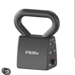 New in box FitRx PowerBell Quick Select Adjustable Kettlebell, 18-35 Lbs