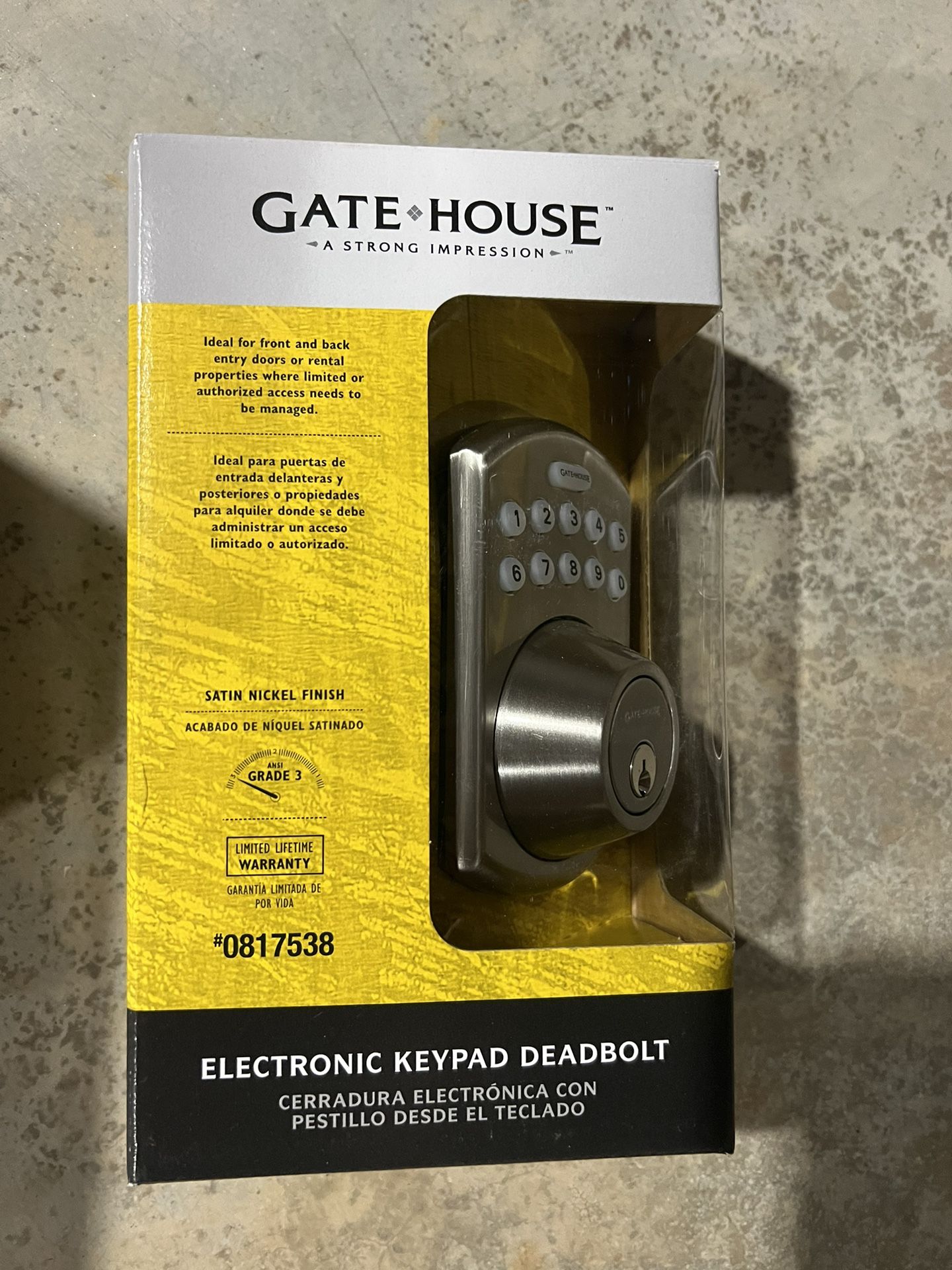 Gatehouse Electronic Deadbolt 