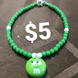 Green M&M Bracelet 