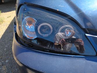 Halo headlights and tail lights for Honda Civic