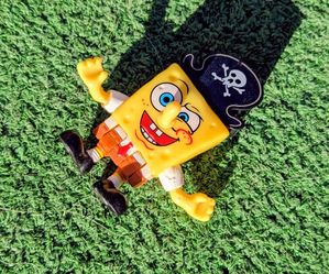 SpongeBob the Pirate Variant Edition Imaginext Poseable 3.5" Toy Figure GUC