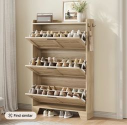 Garvee Minimalist Traditional Narrow Shoe Storage Cabinet