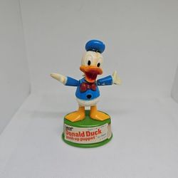 Donald Duck Push-Up Puppet #78980 Gabriel  1977 VTG
